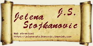 Jelena Stojkanović vizit kartica